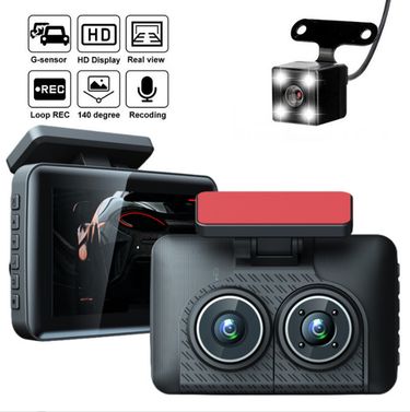 Three-lens driving recorder 1080p reversing Image car night vision three-camera driving recorder_autovado.com