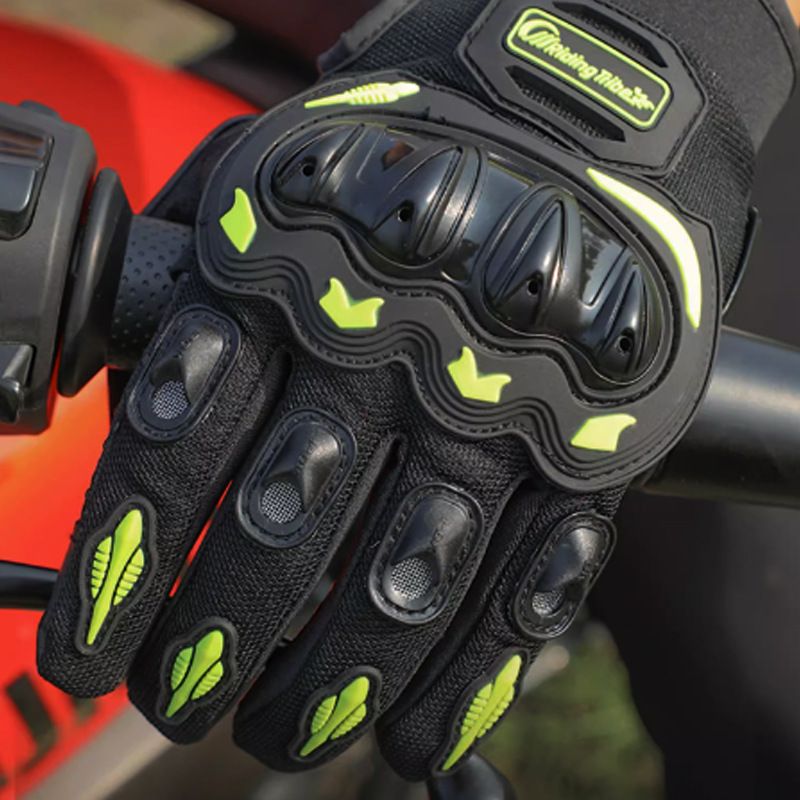 Motorcycle Riding For Men And Women, Anti Fall Electric Road Motorcycle Full Finger Touch Screen, Four Season 3D Gloves_autovado.com