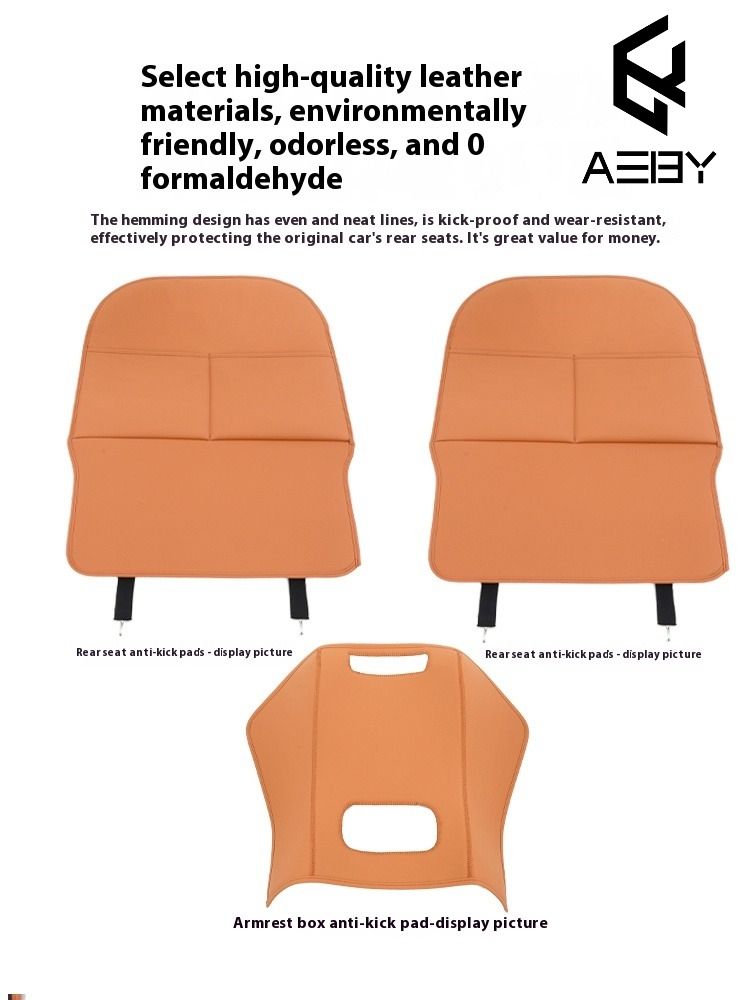 AEBY Car Anti-Kick Mats In The Rear Seats For XPENG G9 2022-2025 Dirt-Resistant And Wear-Resistant Modified Interior_autovado.com