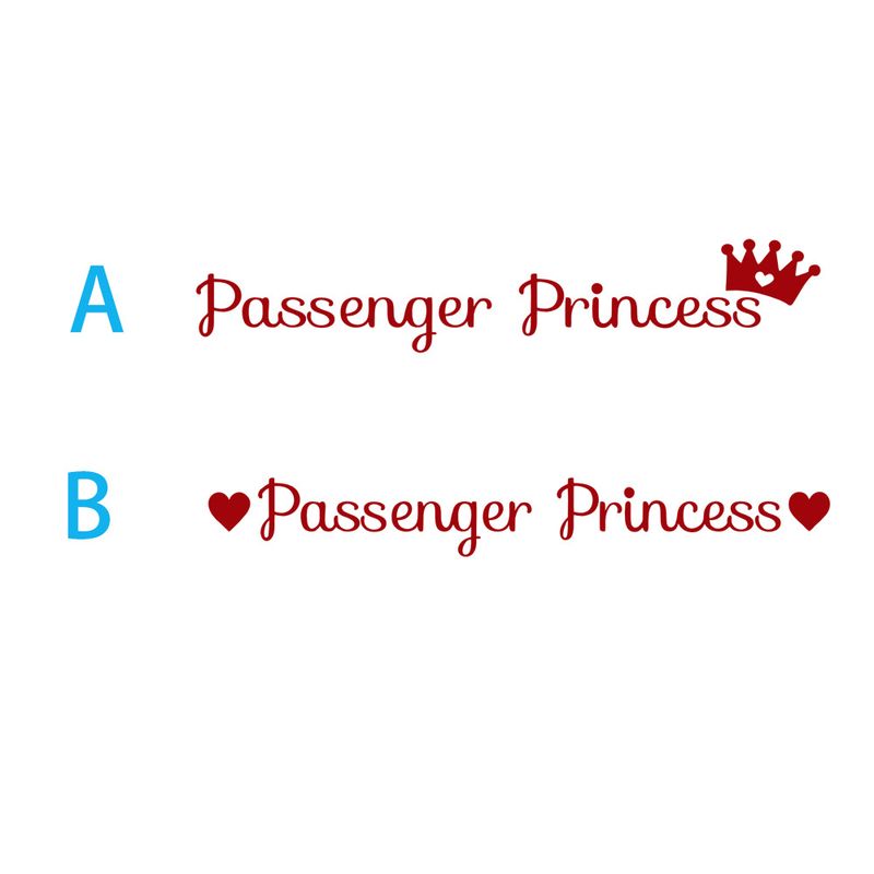 Passenger Princess car rearview mirror makeup mirror passenger princess creative stickers_autovado.com