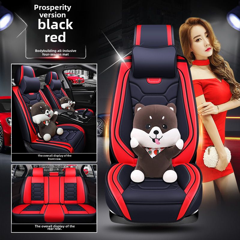 All-inclusive 9D leather car seat cover four seasons fashion sports seat cover New interior supplies_autovado.com