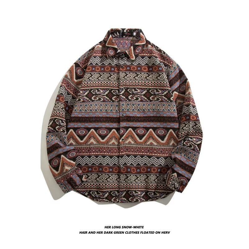 Men's clothing retro plaid shirt women's jacket autumn shirt casual cardigan chic top_autovado.com