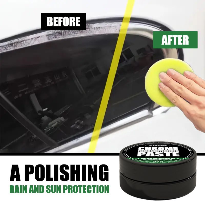 Ryekew Car Door And Window Metal Polishing Bright Strip Paste Chrome Parts Repair Refurbishment Agent_autovado.com