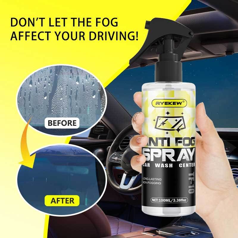 Ryekew Car Glass Front Windshield Long-Lasting Anti-Fog Rainproof Agent Waterproof Water-Repellent Cleaning Spray_autovado.com