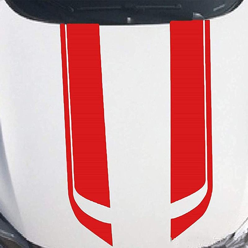 Car Machine Cover Decorative Striped Stickers, Suitable For All Cars, SUVs, Off-road Vehicles, Universal Stickers_autovado.com