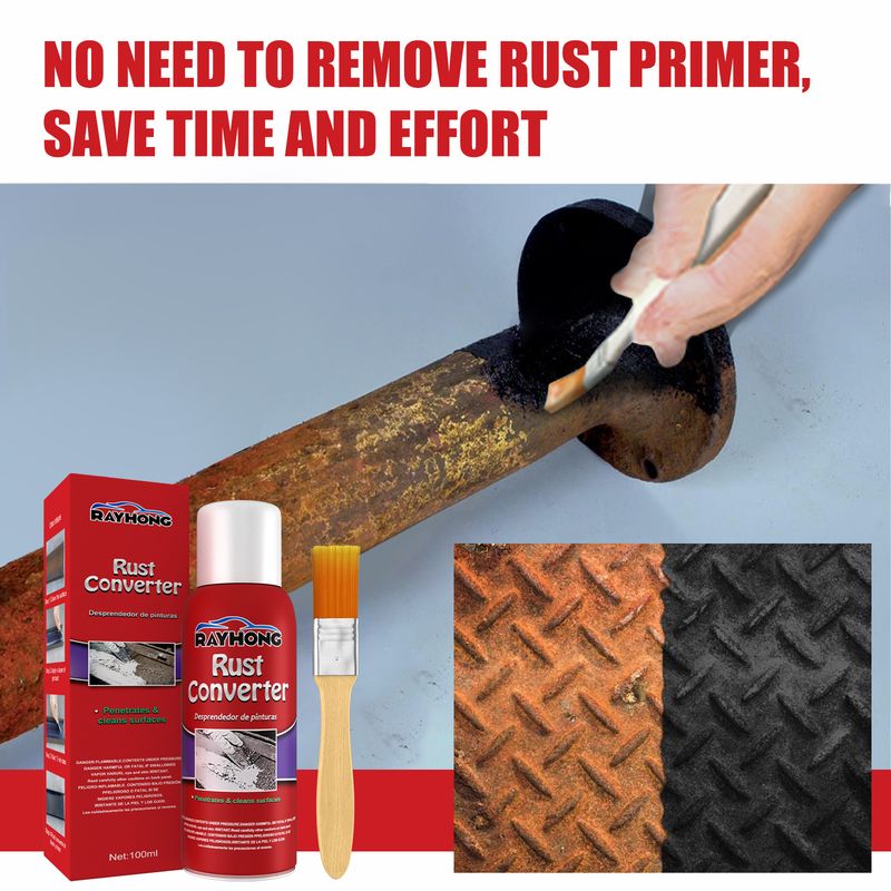 Rayhong Rust Converter, Rust Free Primer Rust Protective Agent For Metal Parts Of Automobile Chassis Corrosion_autovado.com