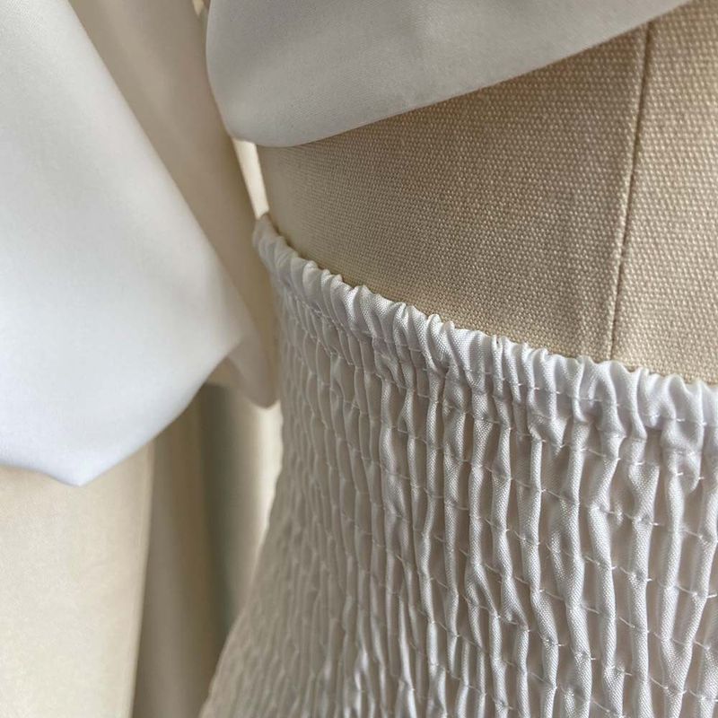Women's Clothing women's summer fashion casual street suit pleated sexy solid color foreign trade two piece suit_autovado.com