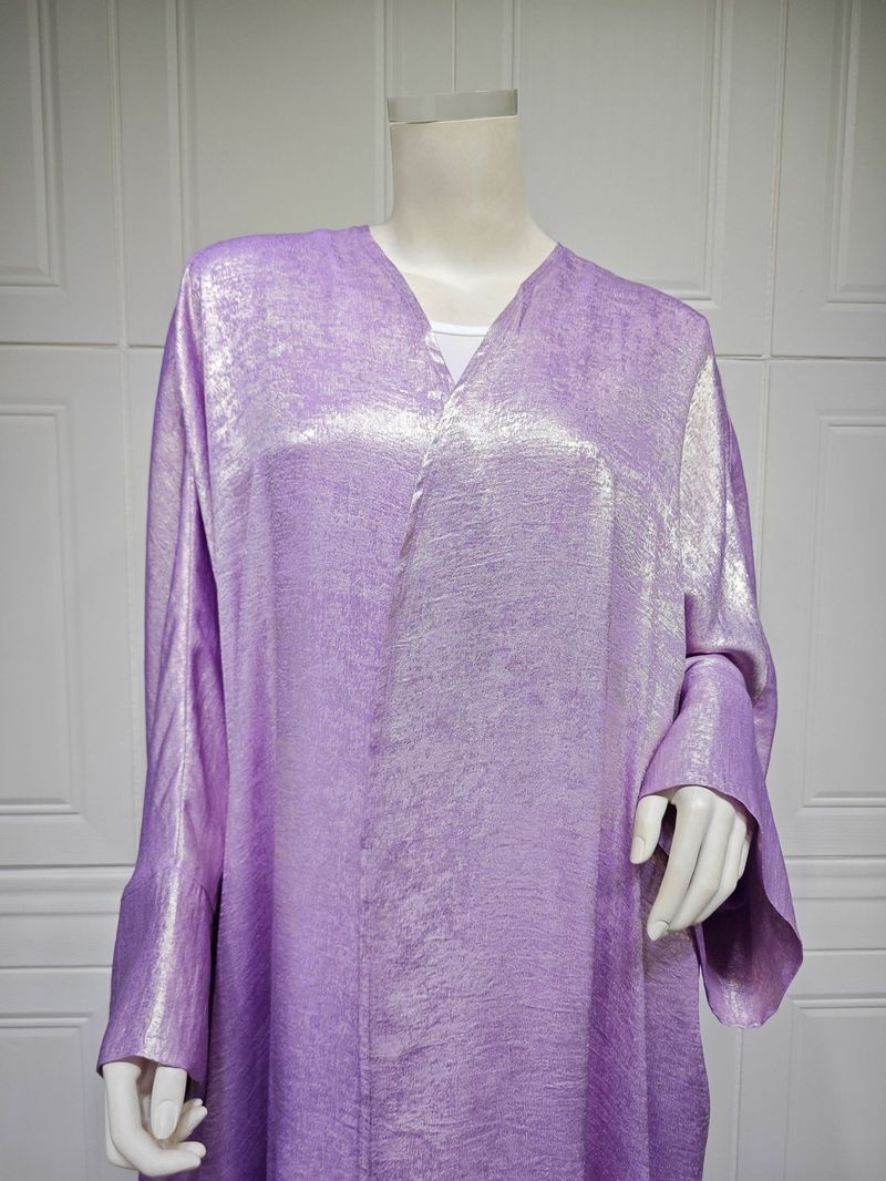 Women's Clothing Arab Dubai modern Muslim fashion gold stamped robe abaya outerwear cardigan robe_autovado.com