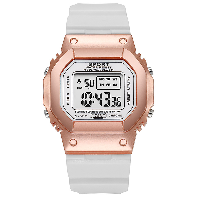 Unisex Unicorn Couple Square Electronic Watch Student Watch Women's Simple Luminous Waterproof Sports Men's Fashion Watch_autovado.com