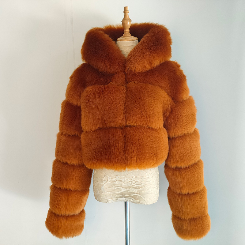 Women's Winter Thickened Artificial Fur Coat Short Jacket Fashion Large Size_autovado.com