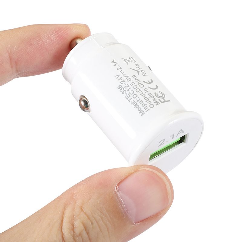 2.1A Blu Ray USB Mobile Single Interface Car Phone Charger_autovado.com