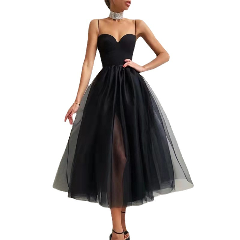 Women's Suspender Style A-line Skirt Dress Agency Franchise_autovado.com