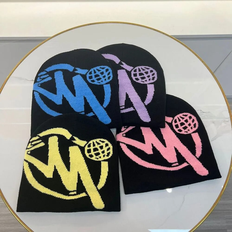 Hot Sale Personalized Pattern Knitting Hip Hop Hat Men Women Beanie Bonnet Gothic Wool Acrylic Winter Warm Skullies Y2k Ins Cold_autovado.com