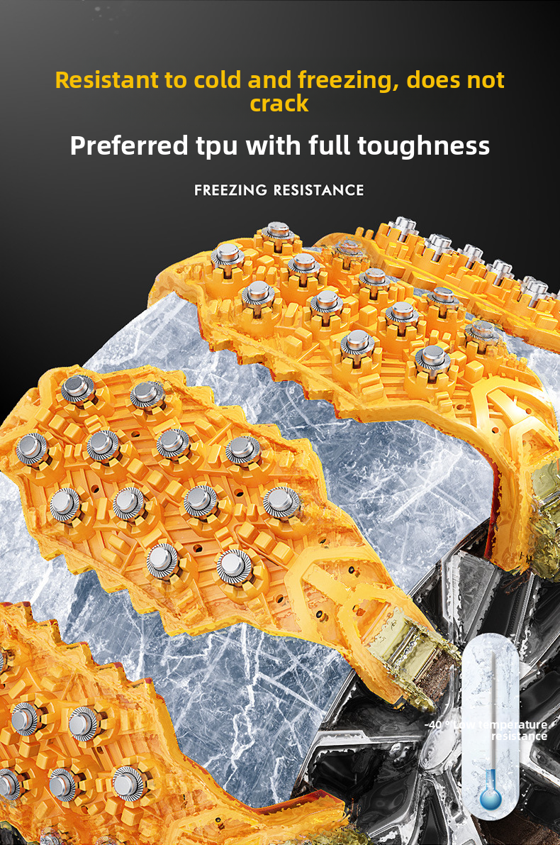 New Universal Cars, Off-Road Vehicles, SUVs, Crawler Snow Chains, Special Anti-Slip Chains For Car Tires_autovado.com