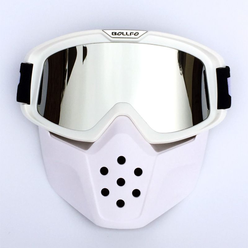 Retro Motorcycle Goggles – Anti-Fog, UV Protection, Interchangeable Lenses – Off-Road, Motocross, Cycling – Durable PC Frame_autovado.com