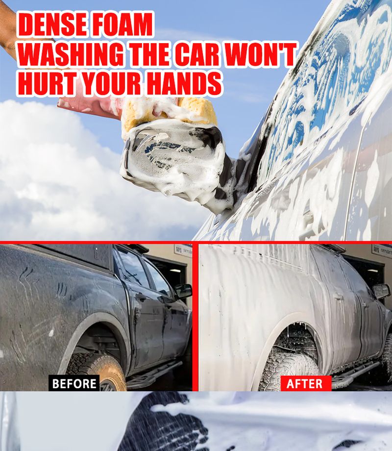 Ryekew Powerful Stain Removal Concentrated High Foam Liquid Original Car Wash Water Wax Coating Paint Surface Cleaner_autovado.com