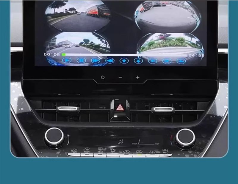 3D 360° Panoramic Camera System For New Toyota Prado - HD Night Vision Parking Assistant With 4 Channel DVR & Loop Recording_autovado.com