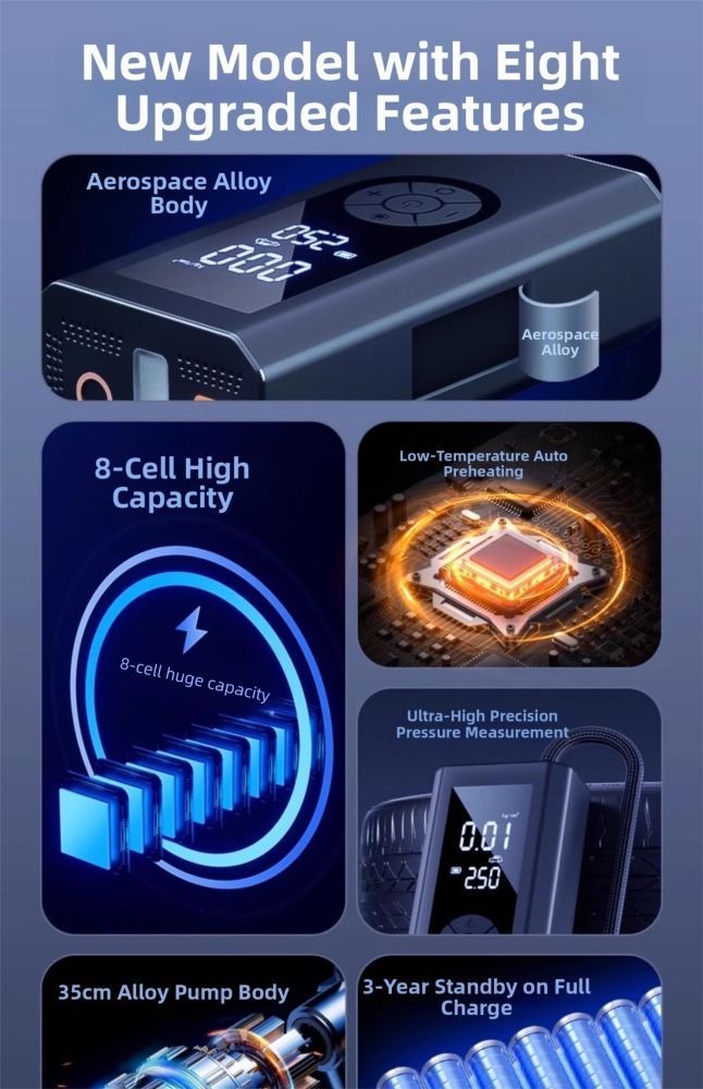 ZHINANCHE.| Inflator & Emergency Power Starter For Car Batteries_autovado.com