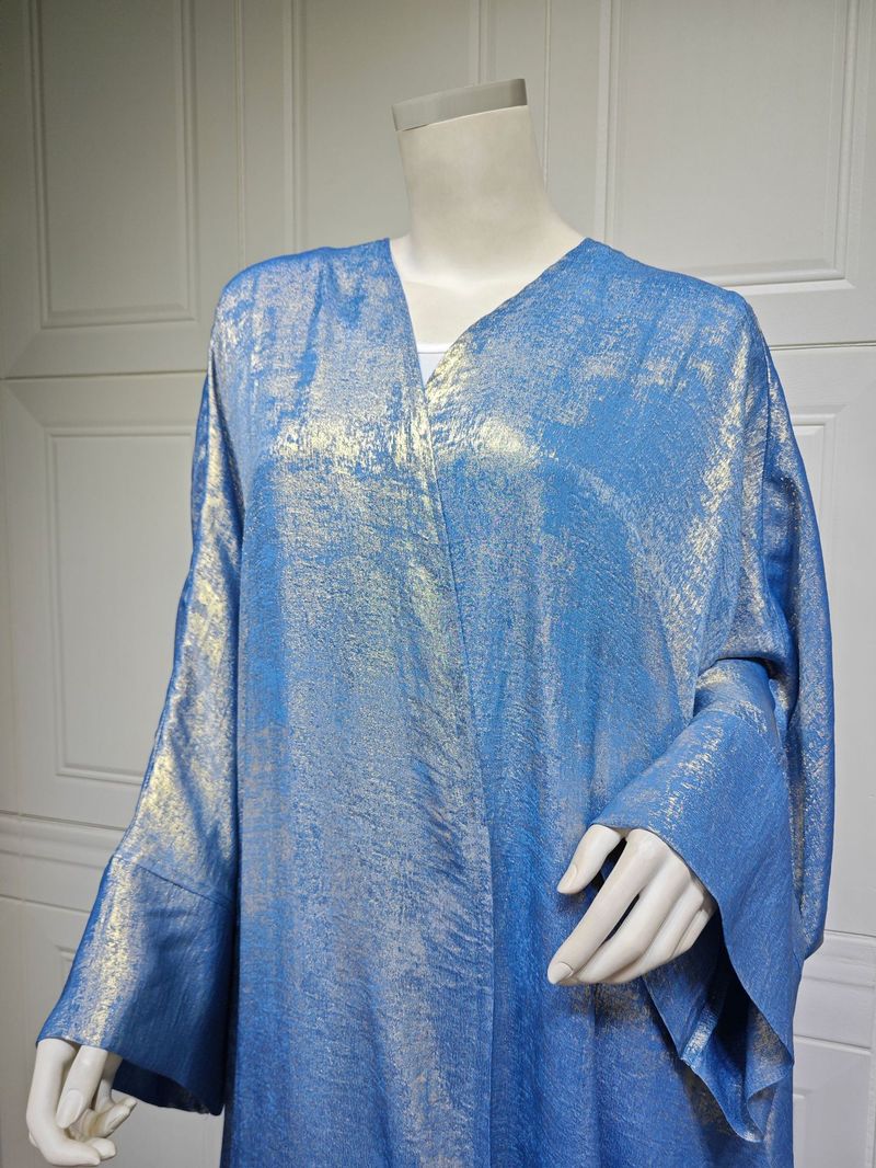 Women's Clothing Arab Dubai modern Muslim fashion gold stamped robe abaya outerwear cardigan robe_autovado.com