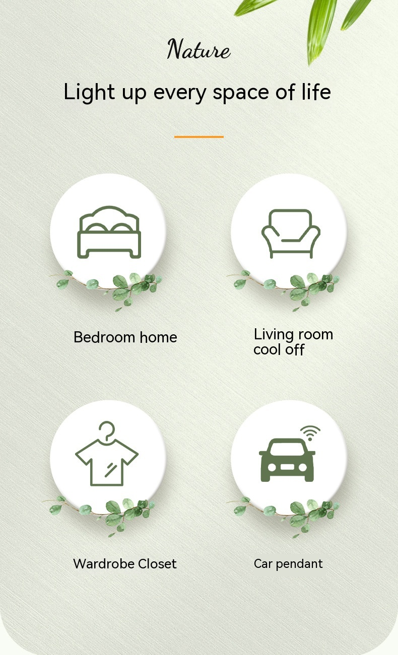 Small Town Yixiang Car Fragrance Car Perfume Durable Light Fragrance Blue Wind Chime Sage Wardrobe Fragrance Pendant_autovado.com