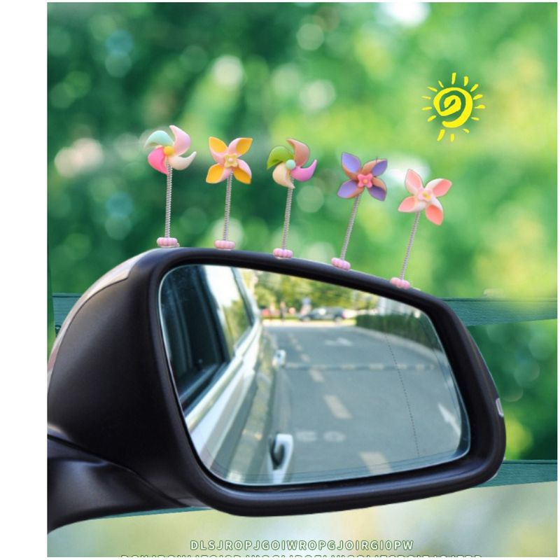Car mounted new windmill rotating gyroscope creative decoration small ornaments, center console car interior_autovado.com