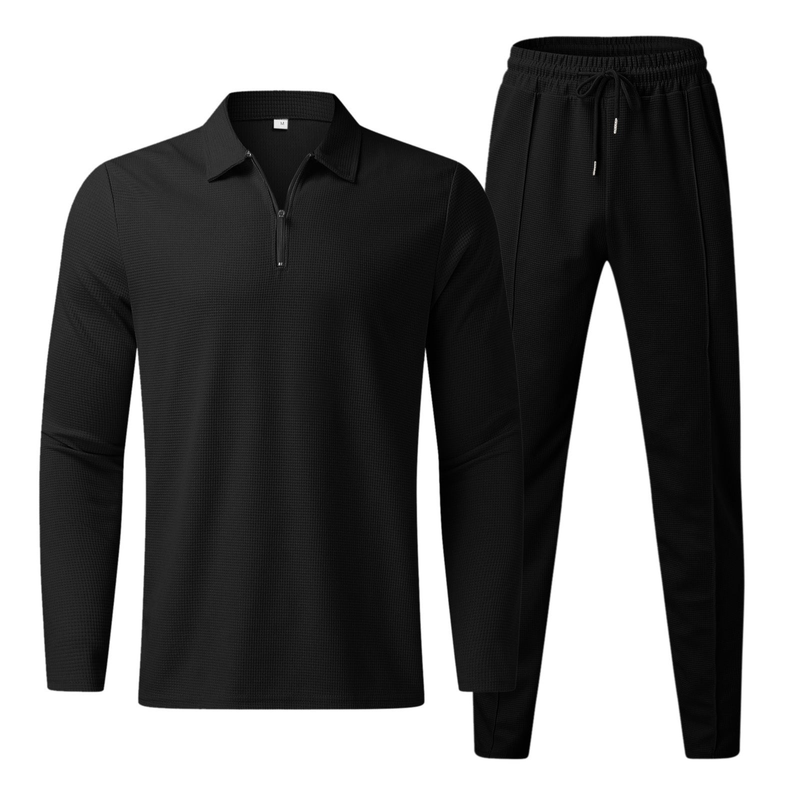 Men's Clothing Casual Men Fashion Men's POLO Shirt Suit Trendy Casual Sports Suit_autovado.com