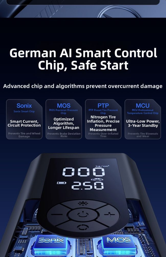 ZHINANCHE.| Inflator & Emergency Power Starter For Car Batteries_autovado.com