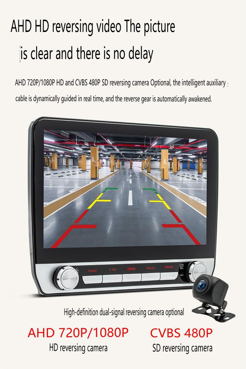 10.1" Universal Android Car Stereo With HD Backup Camera - 4G Octa-Core Touchscreen GPS Navigation System, Wireless CarPlay/Android Auto, Bluetooth 5_autovado.com