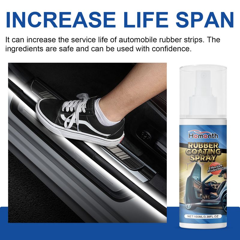 Homonth Rubber Protectant For Cars, Automotive Interior Rubber Turning New Brightening Cleaning Maintenance Protective Agent_autovado.com