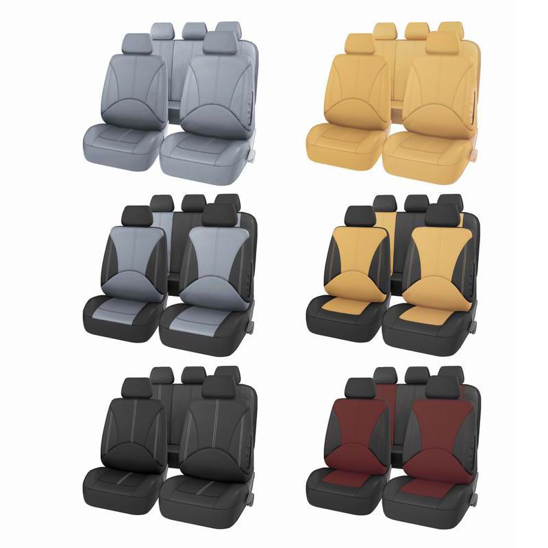 General car seat 9-piece PU leather car four seasons general seat cushion cover_autovado.com