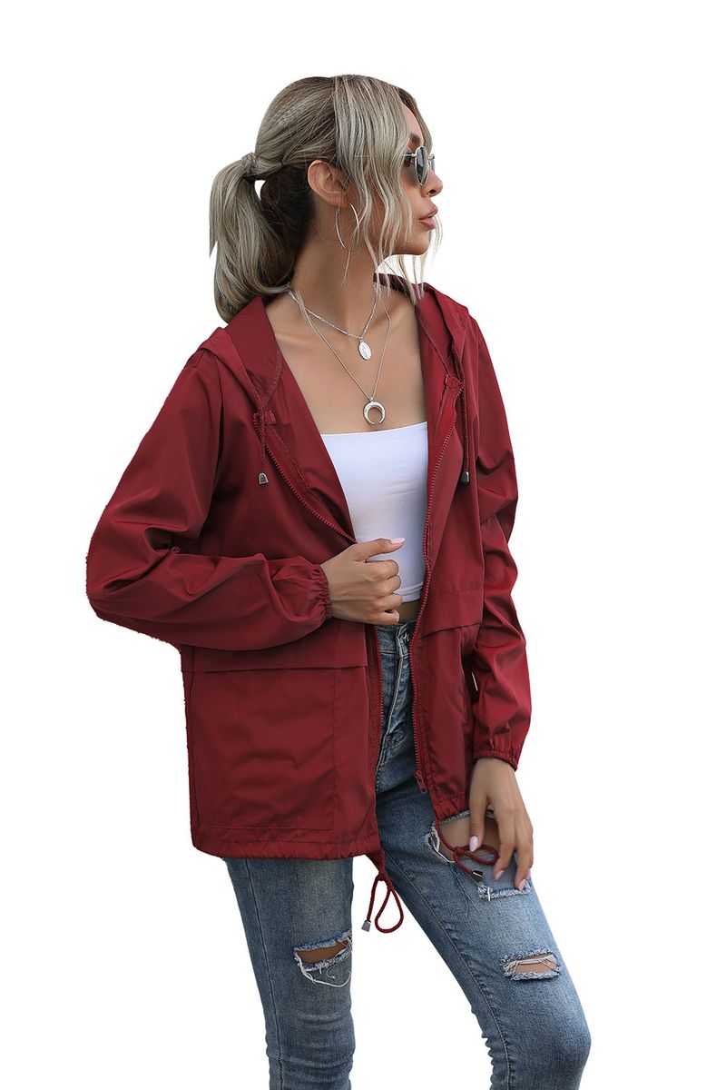 Women's Zipper Hoodie Lightweight Outdoor Hiking Raincoat Jacket Jacket Ready in Stock_autovado.com