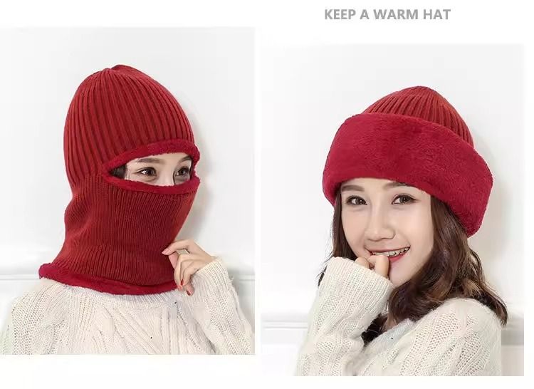 Warm Headgear For Men And Women, Windproof Hat, Cold-Proof Mask, Winter Cycling Neck Warmer, Face Shield, Electric Bike_autovado.com