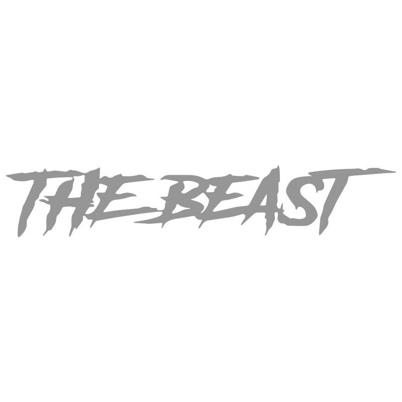 THE BEAST Beast Personalized Creative Trendy English Car Sticker Decoration_autovado.com