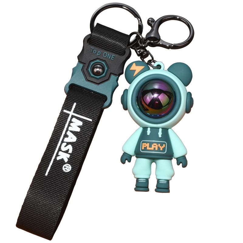 Fashionable Lightning Bear Keychain Key Accessories Metal Ring Keychain Student Stationery Bag Decoration Keychain_autovado.com