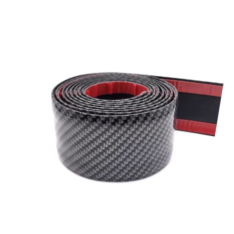 Yuanmheng Car Styling Carbon Fiber Rubber Door Sill Protector Trim Strip Decor Sticker_autovado.com