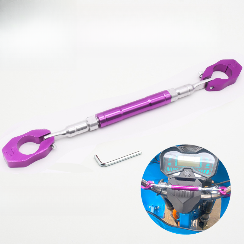 Motorcycle Modification Thickened Crossbar Extension Handlebar Balance Pull Rod Electric Vehicle Reinforced Headstock_autovado.com