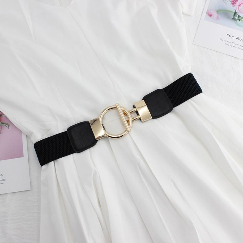HOT Simple Waist Apparel Accessories Elastic Ladies Band Dress Belts Party Belt For Women Cummerbunds_autovado.com