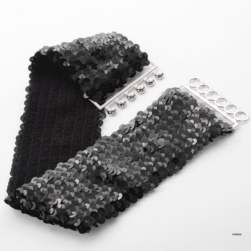 HOT Cowboy Bling Full Sequins Elastic Eye-Catching Belt for Adult_autovado.com