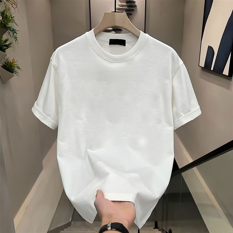 Men's Clothing 【High-quality men's clothing】 Vintage creative printed short-sleeved T-shirt ins retro half-sleeved T-shirt_autovado.com