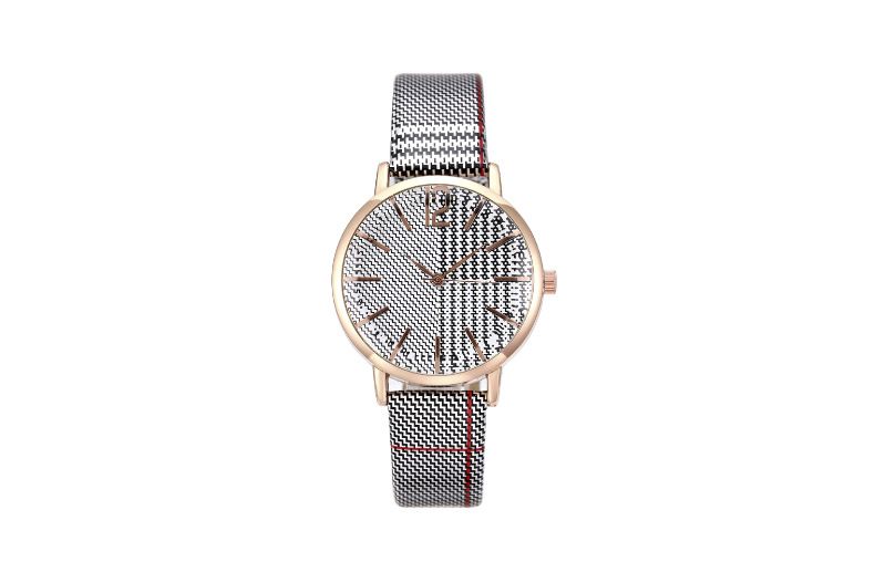 Fashion Digital Plaid Women's Watch Women's Watch Belt Women's Quartz Watch Multicolor Choice_autovado.com