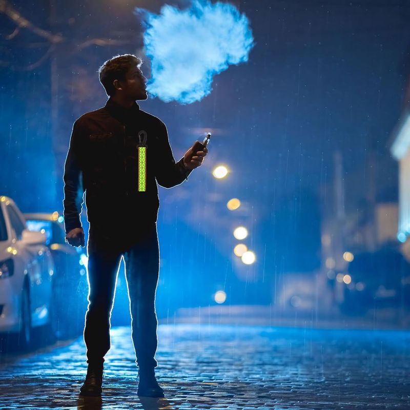 Reflective pendant pendant backpack running reflective keychain with hook reflective strip reflective tape_autovado.com