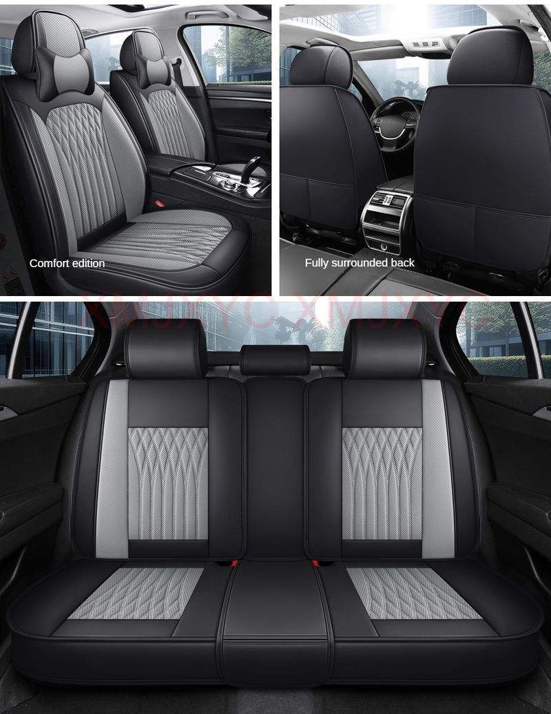 Pu Leather Universal Car Seat Cover For TOYOTA Corolla Camry RAV4 CHR Highlander Land Cuirser Prado Interior Accessories_autovado.com