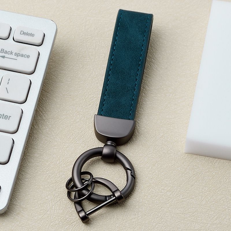 Vintage Leather Leather Car Keychain_autovado.com