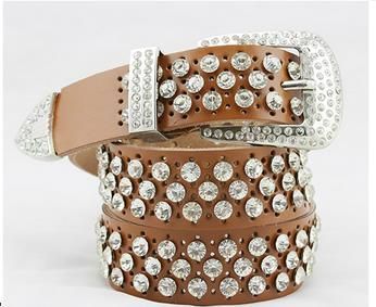 2017 New style diamond pearl Waist gorgeous crystal shiny cowskin designer belts women girls waist belt_autovado.com