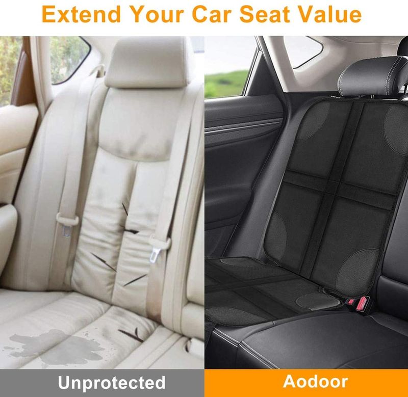 Protector For Child Water And Stain Protection Car Seat Cover With Thick Padded + Storage Bag Pet Anti-Slip_autovado.com