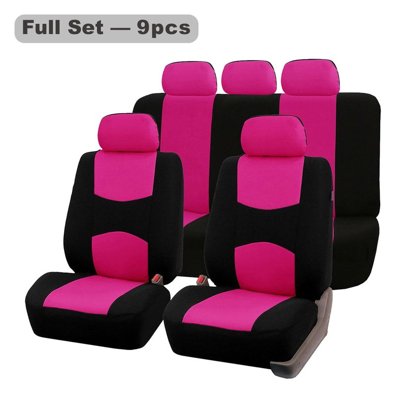 explosions polyester mesh car seat cover hot-selling universal suitable for five-seat models_autovado.com
