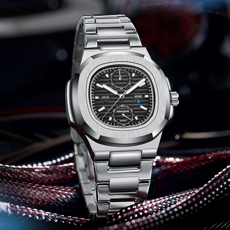 New Golden Seton Brand Nautilus Watch Men's Watch Waterproof Multifunctional Quartz Watch Business Men's Watch_autovado.com