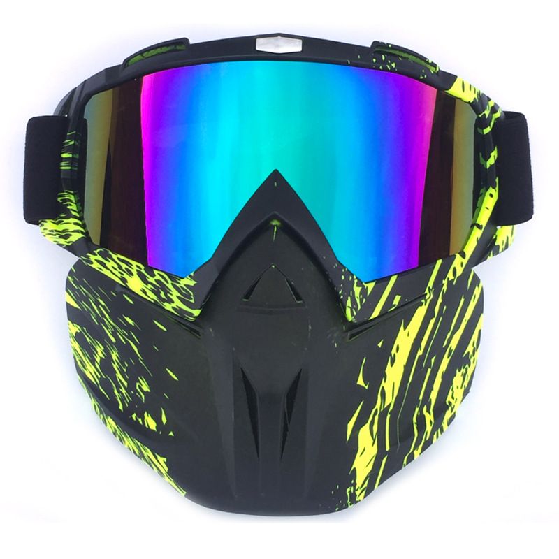 Face Shield Off-Road Motorcycle Racing Outdoor Riding Glasses Ski Goggles_autovado.com