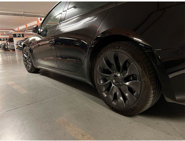 4-piece Set Of Suitable For Tesla Model 3 18inch Replacement Hub Caps 2018-2021_autovado.com