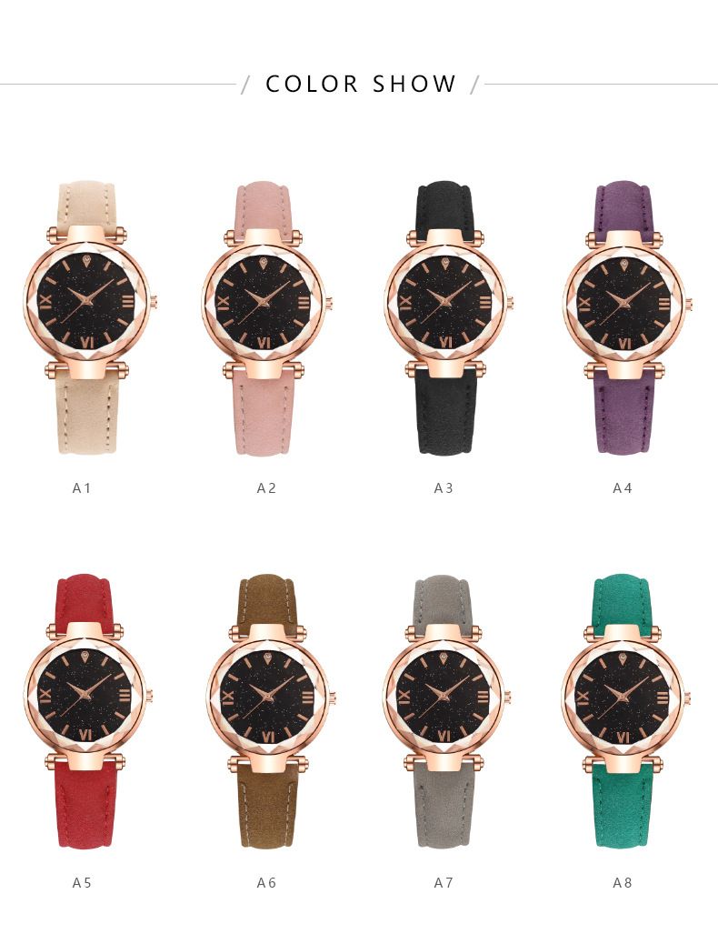 Starry Sky women's watch women's watch student belt fashion new fashion Korean style simple_autovado.com